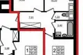 Apartamento 2 habitaciones 51 m² San Petersburgo, Rusia