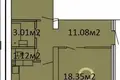Квартира 2 комнаты 58 м² Смолевичи, Беларусь
