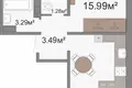 Wohnung 1 zimmer 42 m² Viazan, Weißrussland