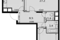 Mieszkanie 2 pokoi 68 m² Razvilka, Rosja