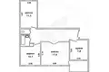 Wohnung 3 zimmer 64 m² Malaryta, Belarus