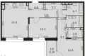 Квартира 3 комнаты 79 м² район Ростокино, Россия