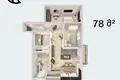 Mieszkanie 3 pokoi 78 m² Batumi, Gruzja