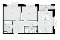 Mieszkanie 3 pokoi 56 m² poselenie Sosenskoe, Rosja