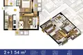 2 bedroom apartment 46 m² Budva, Montenegro