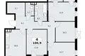 4 room apartment 101 m² South-Western Administrative Okrug, Russia