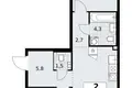 Квартира 2 комнаты 58 м² район Троицк, Россия