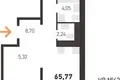 Квартира 3 комнаты 66 м² Копище, Беларусь