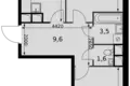 Mieszkanie 2 pokoi 64 m² Razvilka, Rosja