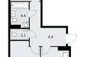 Wohnung 2 zimmer 57 m² Troizk, Russland