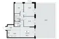 4 room apartment 104 m² poselenie Desenovskoe, Russia