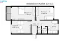 Mieszkanie 3 pokoi 64 m² Janów nad Wilią, Litwa