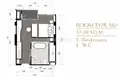 Apartamento 1 habitacion 42 m² Kamala, Tailandia