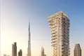  New high-rise Fairmont Residences Solara Tower with swimming pools within walking distance of Burj Khalifa, Business Bay, Dubai, UAE