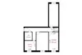 Appartement 3 chambres 54 m² Minsk, Bélarus