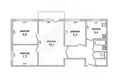 Appartement 4 chambres 58 m² Muchaviecki sielski Saviet, Bélarus