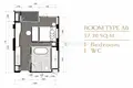Apartamento 1 habitacion 42 m² Kamala, Tailandia