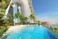 Kompleks mieszkalny Como Residences — tall residential complex by Nakheel with artificial lakes and sandy beach in Palm Jumeirah, Dubai