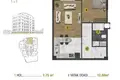 1 bedroom apartment 58 m² Muratpasa, Turkey