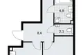 Wohnung 2 zimmer 55 m² Troizk, Russland
