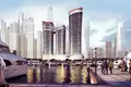 Residential complex Exclusive Seahaven Sky luxury apartments overlooking the marina, sea, islands, Ain Dubai, in Dubai Marina, Dubai, UAE