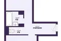 1 room apartment 42 m² Salihorsk, Belarus