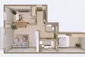 Apartamento 3 habitaciones 69 m² Cracovia, Polonia