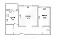 Appartement 2 chambres 57 m² Muchaviecki sielski Saviet, Bélarus