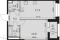 Appartement 1 chambre 44 m² Moscou, Russie