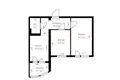 2 room apartment 56 m² Zhodzina, Belarus