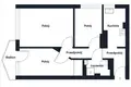 3 room apartment 49 m² in Warsaw, Poland