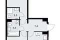 Wohnung 2 zimmer 59 m² Troizk, Russland