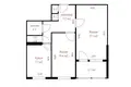 Mieszkanie 2 pokoi 49 m² Mińsk, Białoruś