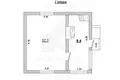 Casa 43 m² Matykalski sielski Saviet, Belarús