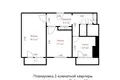 Mieszkanie 2 pokoi 48 m² Nowokołosowo, Białoruś