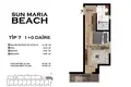Mieszkanie 1 pokój 47 m² Mezitli, Turcja