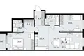 3 room apartment 83 m² Kommunarka, Russia