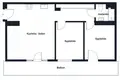Mieszkanie 3 pokoi 62 m² Warszawa, Polska