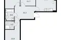 Квартира 3 комнаты 79 м² район Троицк, Россия