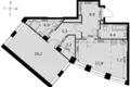 Квартира 1 комната 66 м² Северо-Западный административный округ, Россия