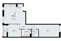 Квартира 2 комнаты 67 м² район Коммунарка, Россия