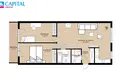 Apartamento 3 habitaciones 89 m² Kaunas, Lituania