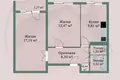 Appartement 2 chambres 54 m² Retchitsa, Bélarus