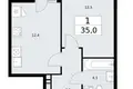 Appartement 1 chambre 35 m² Vnoukovo, Russie
