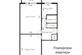 2 room apartment 51 m² Minsk, Belarus