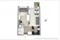 2 room apartment 37 m² Warsaw, Poland