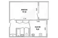 Mieszkanie 1 pokój 37 m² Muchaviecki sielski Saviet, Białoruś