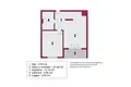 2 room apartment 43 m² Lodz, Poland