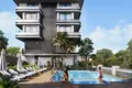 Residential complex New guarded residence with a swimming pool at 900 meters from the sea, Oba, Turkey