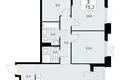 3 room apartment 75 m² Troitsk, Russia